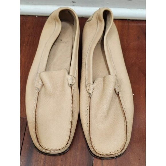 REG COMPANY made in Italy Beige Leather Men Loafers Size US 9/EUR 42 - Picture 9 of 15